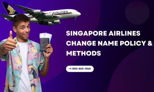 Singapore Airlines Change Name Policy & Methods